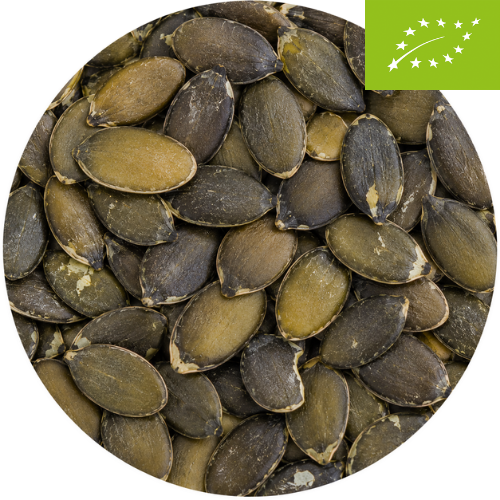 Biologische pompoenpitten gepeld